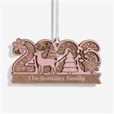 2026 Personalized 2 Piece Wood Ornament - 58615