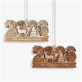 2026 Personalized 2 Piece Wood Ornament - 58615