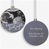 Baby Sonogram Photo Personalized Christmas Ornament - 5865