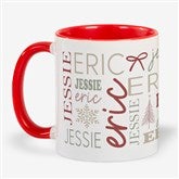 Personalized Holiday Repeating Name Mug by Jessie James Decker  - 58751