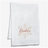 Personalized Holiday Snowflake Towel by Jessie James Decker - 58758