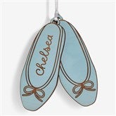 Ballet Slippers Personalized Wood Ornament - 58785