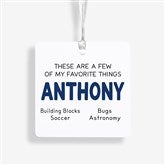 My Favorite Things Personalized Round Ornament - 58843