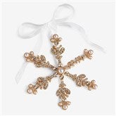 Personalized Jeweled Snowflake Christmas Ornament - 59015