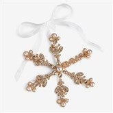 Personalized Jeweled Snowflake Christmas Ornament - 59015