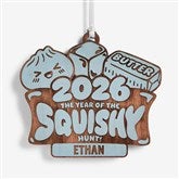 Squishy Hunt Personalized Wood Ornament - 59112