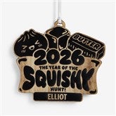 Squishy Hunt Personalized Wood Ornament - 59112