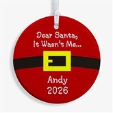 Personalized Christmas Ornaments - Santas Belt - 9231