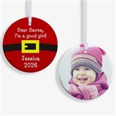 Personalized Christmas Ornaments - Santas Belt - 9231