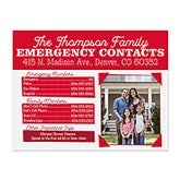 Personalized Emergency Contact Magnet - 16509