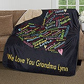 Personalized Premium Sherpa Blanket - Her Heart Of Love - 16524