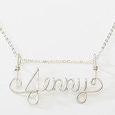 Personalized Wire Name Necklace - 16543D