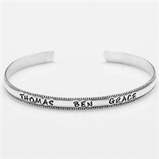 Personalized Name Sterling Silver Cuff Bracelet - 16546D