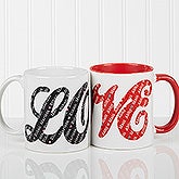 LOVE Sweethearts Personalized Coffee Mug - 16548