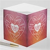 Personalized Paper Cube Notepads - We Love You To Pieces - 16561