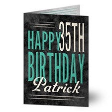 Personalized Birthday Greeting Cards - Vintage Age - 16565