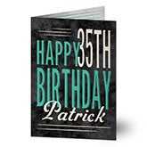 Personalized Birthday Greeting Cards - Vintage Age - 16565