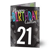 Personalized Greeting Cards - Bold Birthday - 16570