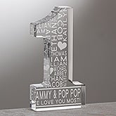 Number One Grandparent Personalized Keepsake Award - 16573