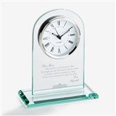 Personalized Glass Clock - Dearest Mother Poem - 16574