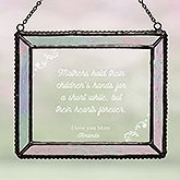 Dear Mom Personalized Glass Suncatcher - 16578