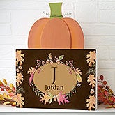 Personalized Pumpkin Sign - Autumn Hues - 16616