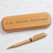 Personalized Pen Set - Engraved Alderwood Executive Series - 16626