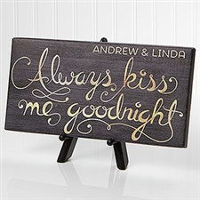 Personalized Tabletop Canvas Prints - Romantic Message - 16634