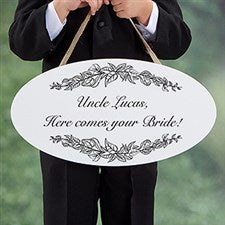 Personalized Wedding Oval Wood Sign - Write Your Own - 16646