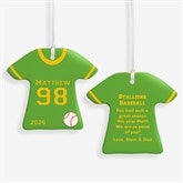 Personalized Baseball Jersey Christmas Ornaments - 16656