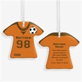 Personalized Soccer Jersey Christmas Ornaments - 16658