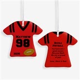 Personalized Football Jersey Christmas Ornaments - 16660