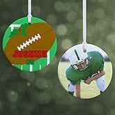 Personalized Football Christmas Ornaments - 16667