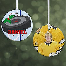 Personalized Hockey Christmas Ornaments - 16669