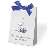 Personalized Baby Religious Tote Favor Box - 1667D
