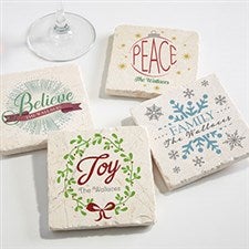 Personalized Christmas Coaster Set of 4 - 16684