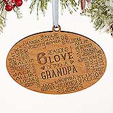 Personalized Wood Christmas Ornaments - Reasons Why For Him - 16690