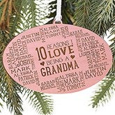 Personalized Wood Christmas Ornament - Reasons Why For Her - 16691