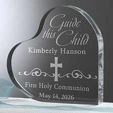 Personalized Religious Heart Keepsake - Guide This Child - 16695