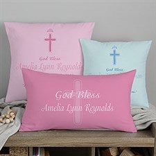 Baptism Day Baby Name Personalized Keepsake Pillow