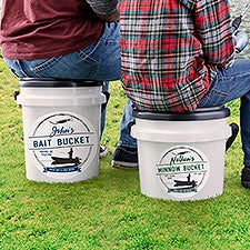 Personalized Fishing Cooler - Bait Bucket - 16745