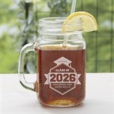Class Of Personalized Graduation Glass Mason Jar - 16772
