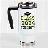 Personalized Graduation Travel Mugs - Cheers to the Graduate - 16774