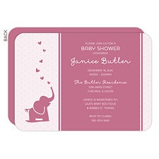 Personalized Baby Shower Invitations - Baby Zoo Animals - 16815
