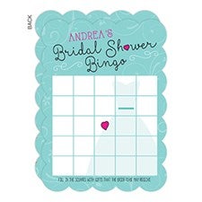 Personalized Bridal Shower Bingo Cards - The Dress - 16832