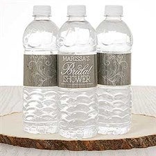 Personalized Water Bottle Labels - Rustic Bridal Shower - 16835