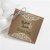 Personalized Wedding Favor Gift Tags - Rustic Chic - 16850