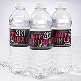 Personalized Birthday Party Water Bottle Labels - Vintage - 16852