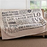 Personalized Romantic Couple Blanket - Our Life Together - 16882