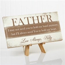 Personalized Father's Day Canvas Print - His Words Of Wisdom - 16887